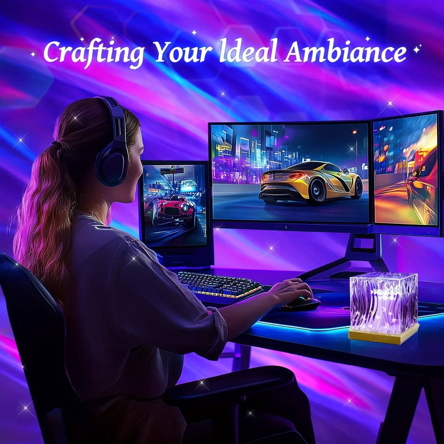 Lampa z Falami Wodnymi