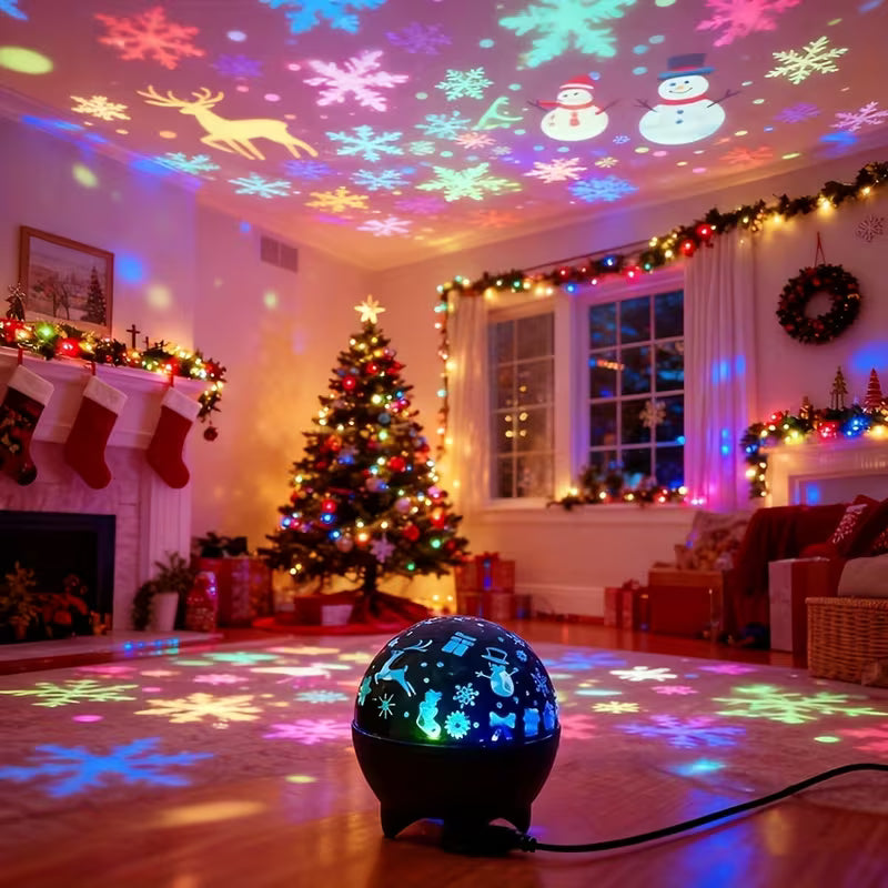 Projektor Świetlny RGB z Reakcją na Dźwięk